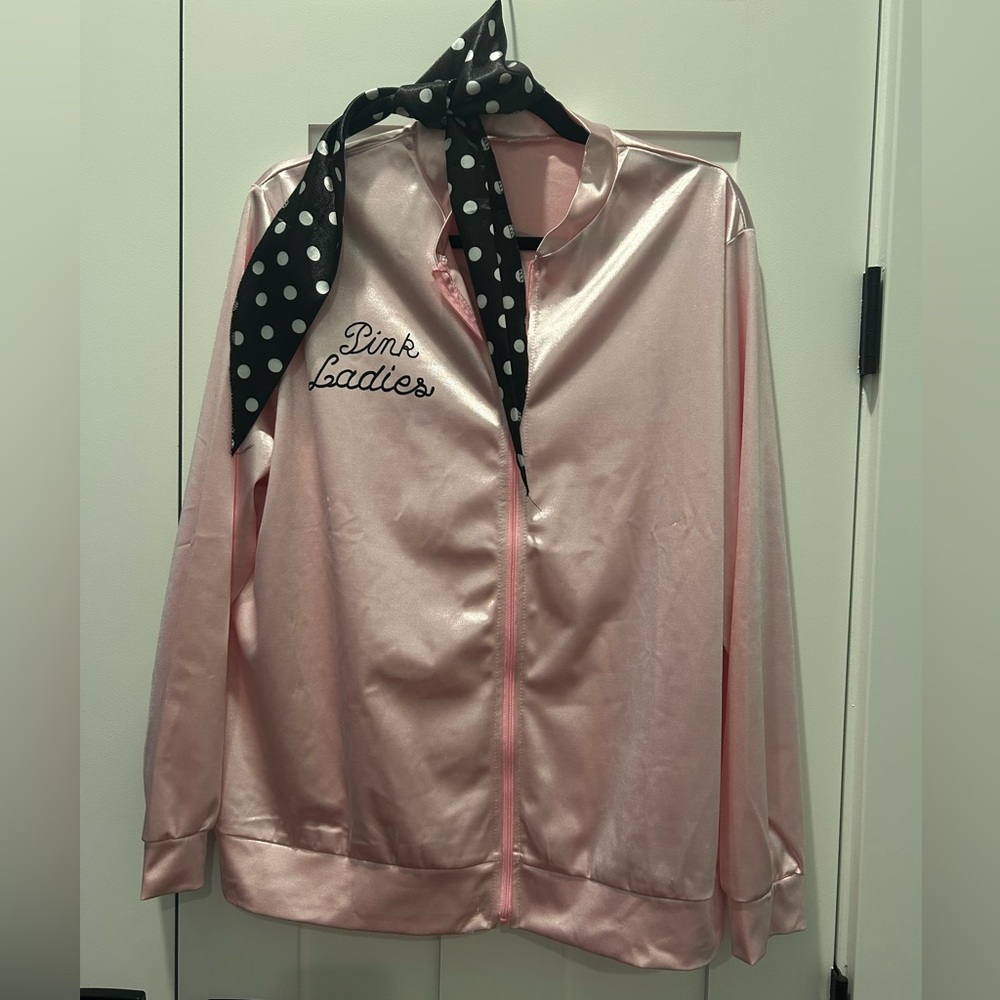 Pink Ladies Silkie Jacket & Scarf